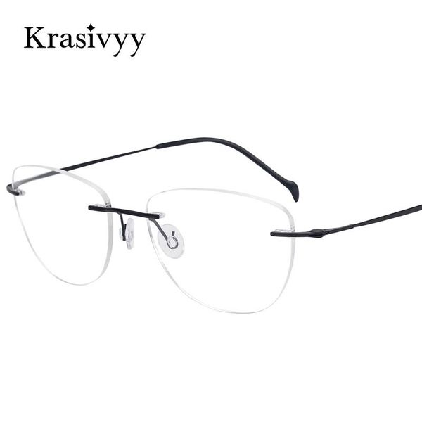 krasivyy screwless glasses frame men myopia optical prescription eyeglasses 2021 pure titanium rimless eyewear fashion sunglasse, Black
krasivyy screwless glasses frame men myopia optical prescription eyeglasses 2021 pure titanium rimless eyewear fashion sunglasse, Black