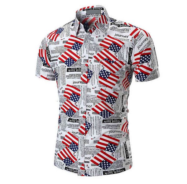 america flag printing male shirts short sleeve summer beach casual wear, White;black
america flag printing male shirts short sleeve summer beach casual wear, White;black