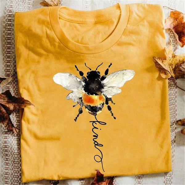 women's t-shirt harajuku tshirt women bee kind graphic tee kawaii cartoon female clothes spring summer streetwear aesthetic print shirt, White
women's t-shirt harajuku tshirt women bee kind graphic tee kawaii cartoon female clothes spring summer streetwear aesthetic print shirt, White
