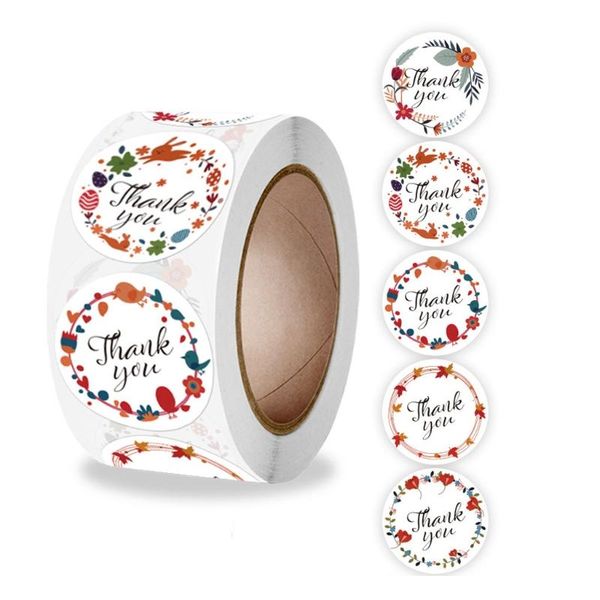 500pcs flower thank you stickers round seal label for candy gift box packing bag wrap
500pcs flower thank you stickers round seal label for candy gift box packing bag wrap