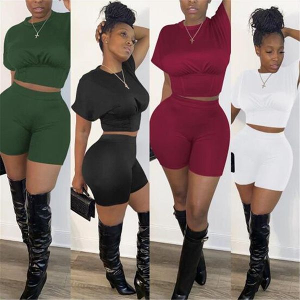 seamless summer set solid womenpant streetwear clothes short sleeve crop shorts elastic tight training suit running sportswear, White
seamless summer set solid womenpant streetwear clothes short sleeve crop shorts elastic tight training suit running sportswear, White
