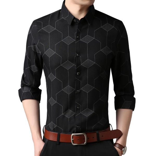 men's casual shirts mens dress clothing brand shirt designer vintage style argyle pring long sleeve purple cotton blended a06250930, White;black
men's casual shirts mens dress clothing brand shirt designer vintage style argyle pring long sleeve purple cotton blended a06250930, White;black