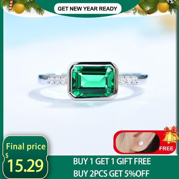 cluster rings kuololit bezel setting ring for women solid 925 sterling silver created emerald luxury jewelry wedding engagement christmas, Golden;silver
cluster rings kuololit bezel setting ring for women solid 925 sterling silver created emerald luxury jewelry wedding engagement christmas, Golden;silver