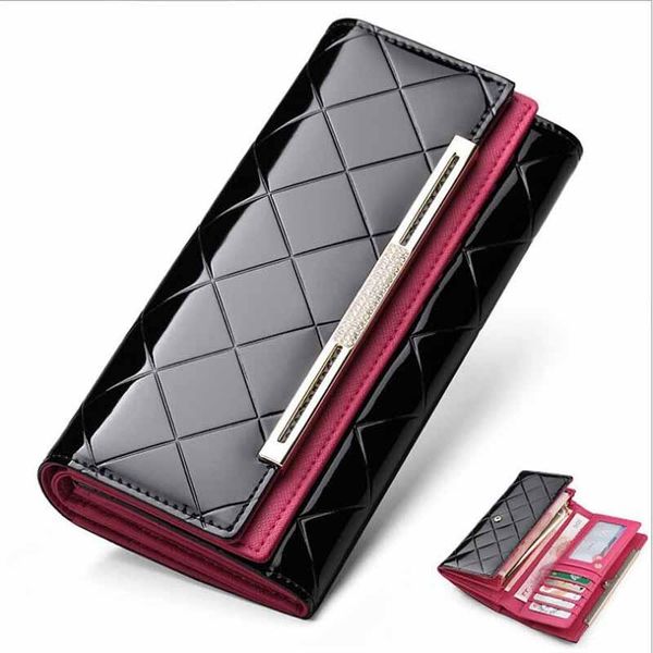 wallets 100% imported cowhide leather ladies long wallet female clutch bag brand design handbag phone card holder, Red;black
wallets 100% imported cowhide leather ladies long wallet female clutch bag brand design handbag phone card holder, Red;black