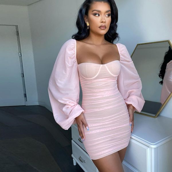 mesh patchwork lantern sleeve mini dress women summer backless square collar ruched bodycon dress woman party club dresses 210414, Black;gray
mesh patchwork lantern sleeve mini dress women summer backless square collar ruched bodycon dress woman party club dresses 210414, Black;gray