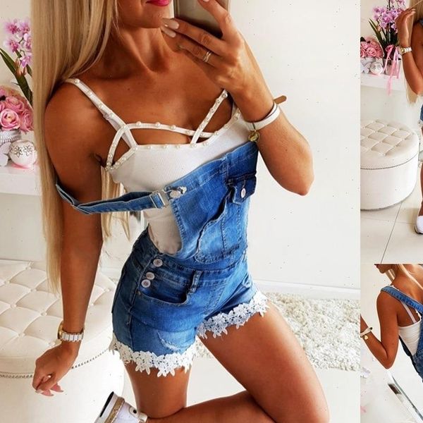 jumpsuit denim rompers playsuit salopette women jeans straps overalls shorts lace fashion for, Blue
jumpsuit denim rompers playsuit salopette women jeans straps overalls shorts lace fashion for, Blue