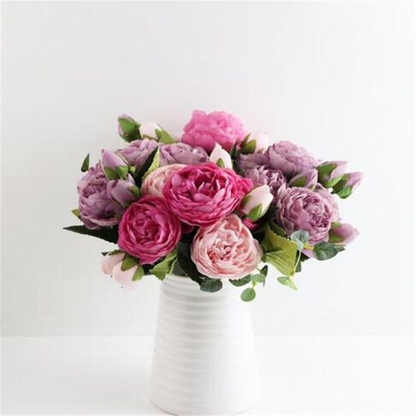 decorative flowers & wreaths rose 5 big head fake 30cm home wedding decoration indoor pink silk artificial bouquet
decorative flowers & wreaths rose 5 big head fake 30cm home wedding decoration indoor pink silk artificial bouquet