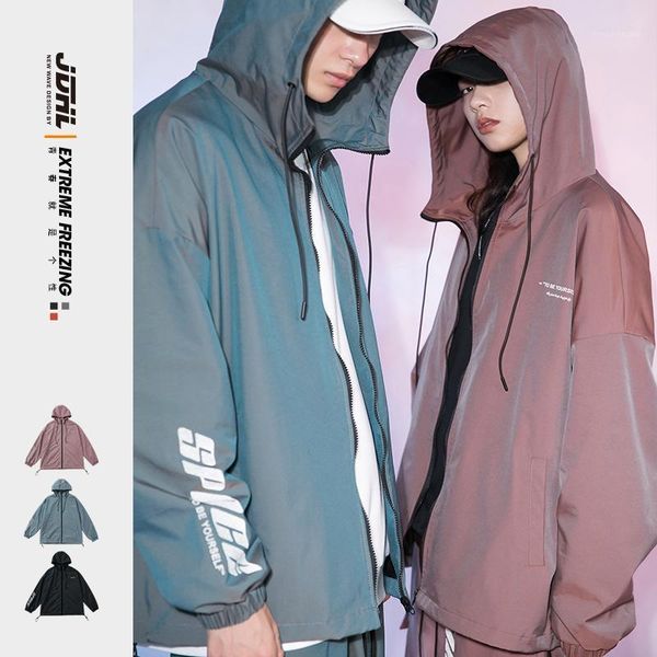 men's jackets 2021 spring couple reflective casual oversize coat hip hop woman streetwear fashion clothing, Black;brown
men's jackets 2021 spring couple reflective casual oversize coat hip hop woman streetwear fashion clothing, Black;brown