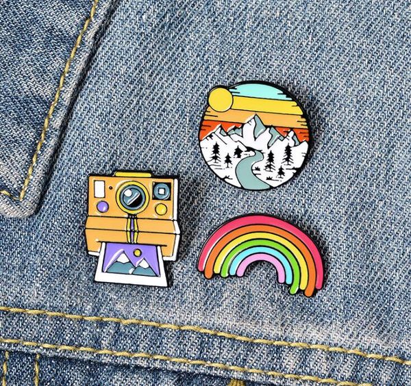 rainbow mountain cute small funny enamel brooches pins for women demin shirt decor brooch pin metal kawaii badge fashion jewelry gc515, Gray
rainbow mountain cute small funny enamel brooches pins for women demin shirt decor brooch pin metal kawaii badge fashion jewelry gc515, Gray