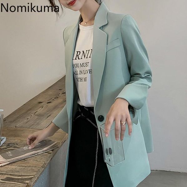 women's suits & blazers nomikuma elegant ol and jackets women long sleeve striped female solid color loose coat office ladies 3a024, White;black
women's suits & blazers nomikuma elegant ol and jackets women long sleeve striped female solid color loose coat office ladies 3a024, White;black