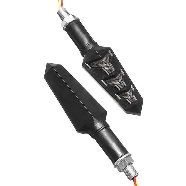 2pcs 12v black motorcycle streamer steering turn signal lights lamps amber led
2pcs 12v black motorcycle streamer steering turn signal lights lamps amber led