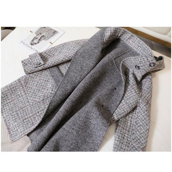 women's wool & blends high-end classic 12 flower yarn knitted double-sided profile by hand feeling hooded long coat female qiu dong, Black
women's wool & blends high-end classic 12 flower yarn knitted double-sided profile by hand feeling hooded long coat female qiu dong, Black