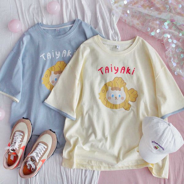 women's t-shirt short sleeve t shirt women summer loose cute cartoon print tee femme cotton 2021 arrival h5xt, White
women's t-shirt short sleeve t shirt women summer loose cute cartoon print tee femme cotton 2021 arrival h5xt, White