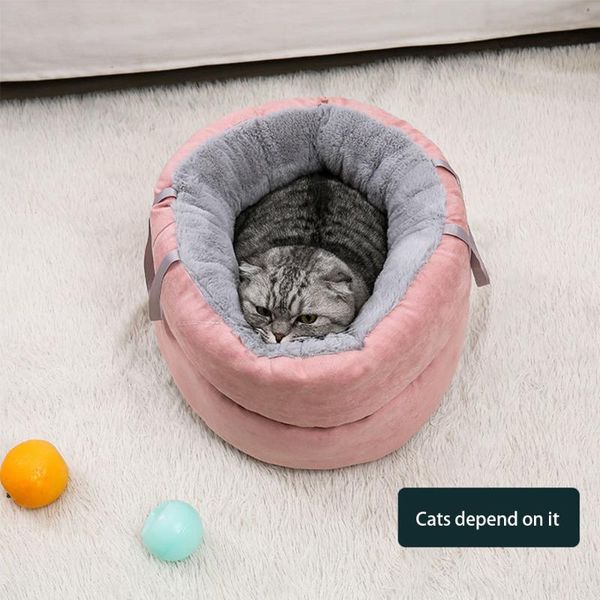 cat beds & furniture 2021 portable hand dog pet bed round plush house mat winter warm kennel
cat beds & furniture 2021 portable hand dog pet bed round plush house mat winter warm kennel