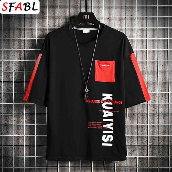 sfabl summer youthful fashion men's t-shirt solid color streetwear black t shirt male hip hop tshirt brand 210721, White;black
sfabl summer youthful fashion men's t-shirt solid color streetwear black t shirt male hip hop tshirt brand 210721, White;black