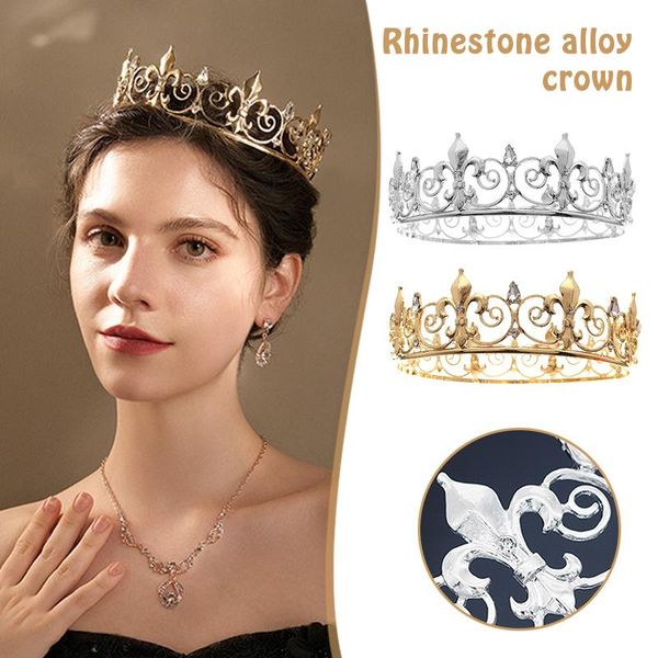 hair clips & barrettes rhinestone crowns for women vintage alloy royal full round baroque tiaras bridesmaid fahsion wedding jewelry accessor, Golden;silver
hair clips & barrettes rhinestone crowns for women vintage alloy royal full round baroque tiaras bridesmaid fahsion wedding jewelry accessor, Golden;silver