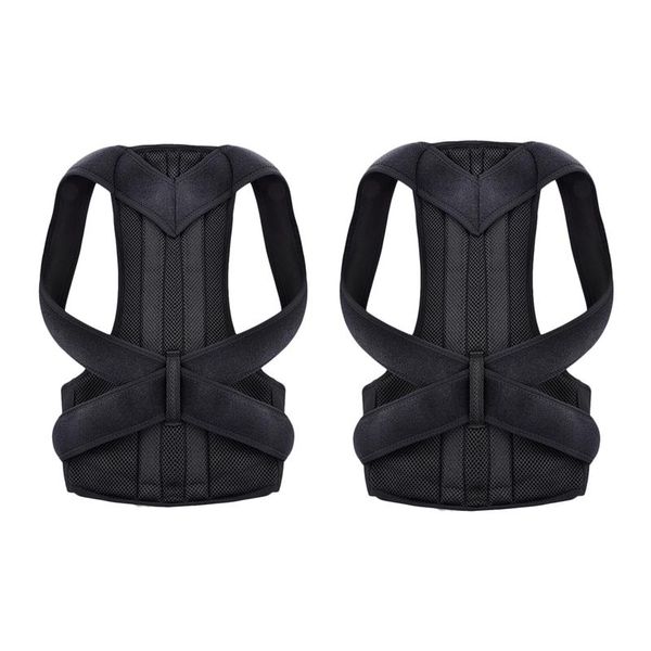 yoga stripes 2 pcs back posture corrector shoulder lumbar brace spine support belt adjustable corset correction size l & x
yoga stripes 2 pcs back posture corrector shoulder lumbar brace spine support belt adjustable corset correction size l & x