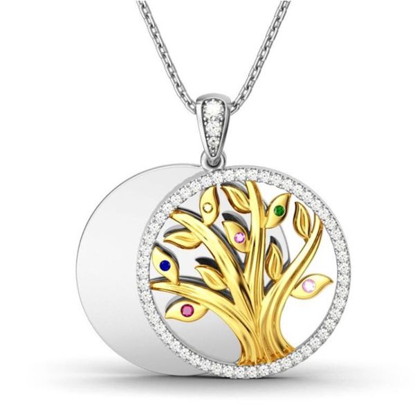 chains geometric circle multicolor tree of life shape ladies romantic temperament pendant necklace exquisite jewelry wholesale, Silver
chains geometric circle multicolor tree of life shape ladies romantic temperament pendant necklace exquisite jewelry wholesale, Silver