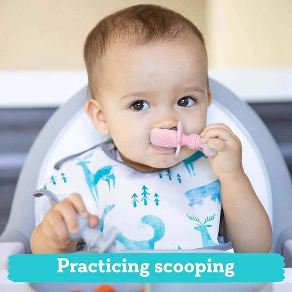 baby feeding spoon fork set short easy soft silicone utensil teether toys non-hurt training tableware with storage box cups, dishes & utensi
baby feeding spoon fork set short easy soft silicone utensil teether toys non-hurt training tableware with storage box cups, dishes & utensi
