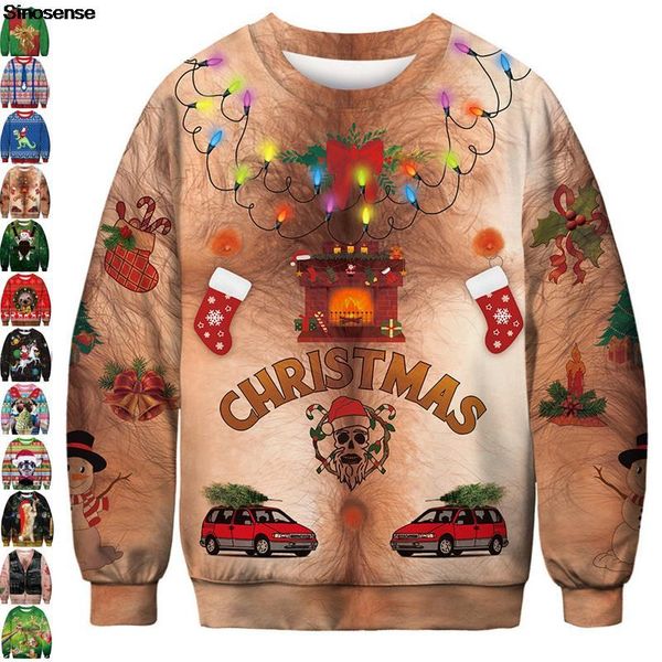 men's sweaters men women ugly christmas sweater hilarious holiday party crewneck sweatshirt couple pullover autumn funny xmas jumpers, White;black
men's sweaters men women ugly christmas sweater hilarious holiday party crewneck sweatshirt couple pullover autumn funny xmas jumpers, White;black