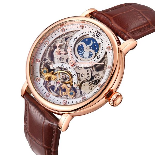 wristwatches ibso men's mechanical watches moon phase luxury visual movement waterproof automatic business self-wind men watch leather, Slivery;brown
wristwatches ibso men's mechanical watches moon phase luxury visual movement waterproof automatic business self-wind men watch leather, Slivery;brown