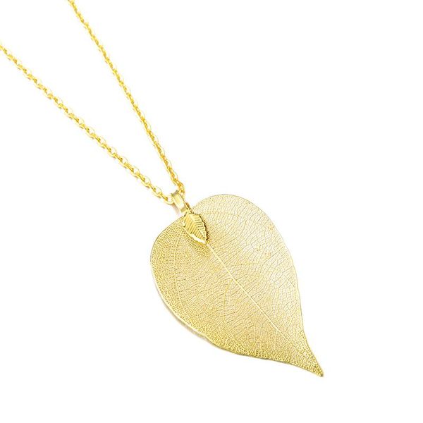 pendant necklaces fashion true natural real leaf for women gold silver color unique chain accessories jewelry gift
pendant necklaces fashion true natural real leaf for women gold silver color unique chain accessories jewelry gift