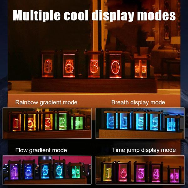 desk & table clocks rgb pseudo glow tube clock led lighting digital transparent luminous retro simple watch home despertador horloge
desk & table clocks rgb pseudo glow tube clock led lighting digital transparent luminous retro simple watch home despertador horloge