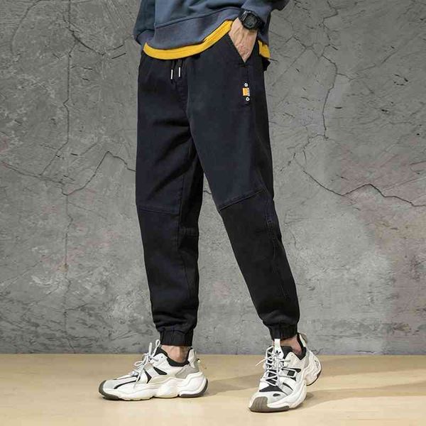 men's jeans japanese style fashion men loose fit casual cargo pants spliced designer streetwear hip hop joggers wide leg trousers, Blue
men's jeans japanese style fashion men loose fit casual cargo pants spliced designer streetwear hip hop joggers wide leg trousers, Blue