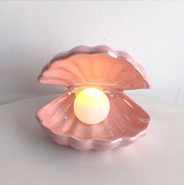 decorative objects & figurines ceramic shell pearl lamp bedroom decor night light streamer fairy for girl home decoration bedside gift
decorative objects & figurines ceramic shell pearl lamp bedroom decor night light streamer fairy for girl home decoration bedside gift