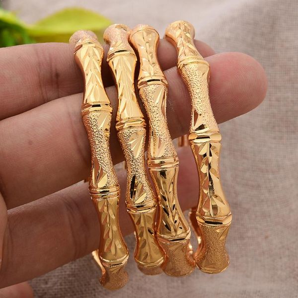 bangle 4pcs/set 24k gold color dubai wedding bangles jewelry bamboo joint pattern ethnic bracelets party gifts, Black
bangle 4pcs/set 24k gold color dubai wedding bangles jewelry bamboo joint pattern ethnic bracelets party gifts, Black