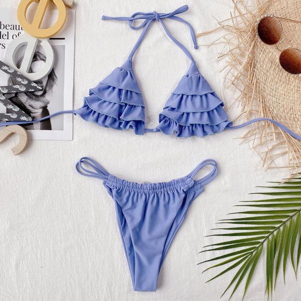 women's swimwear jnzfxes 2021 brazilian micro bikini mujer women bandage ruffle swimsuit set summer beachwear swim suit lyc37, White;black
women's swimwear jnzfxes 2021 brazilian micro bikini mujer women bandage ruffle swimsuit set summer beachwear swim suit lyc37, White;black