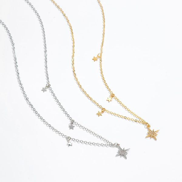 chains trendy cubic zircon fine star chain pendant charm necklace for women elegant friend necklaces girls jewerly gifts 2021, Silver
chains trendy cubic zircon fine star chain pendant charm necklace for women elegant friend necklaces girls jewerly gifts 2021, Silver