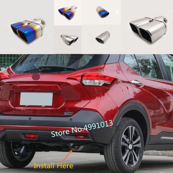 manifold & parts for kicks 2021 car body styling protect cover stainless steel muffler pipe outlet dedicate exhaust tip tail 1pcs
manifold & parts for kicks 2021 car body styling protect cover stainless steel muffler pipe outlet dedicate exhaust tip tail 1pcs