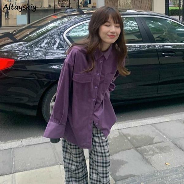 women's blouses & shirts women long sleeve solid velour casual retro loose stylish chic prevalent all-match autumn feminino streetwear, White
women's blouses & shirts women long sleeve solid velour casual retro loose stylish chic prevalent all-match autumn feminino streetwear, White