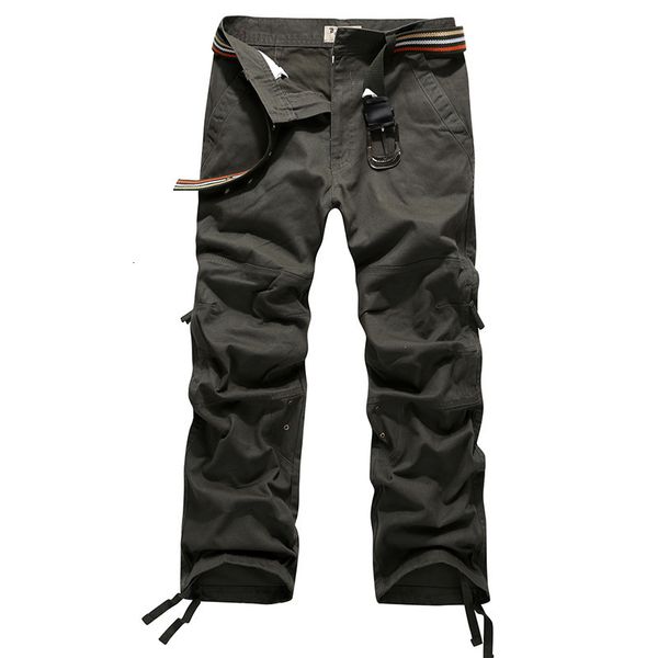 men's pants spring autumn cargo pants men cotton straight multi-pocket overalls loose military trousers avly, Black
men's pants spring autumn cargo pants men cotton straight multi-pocket overalls loose military trousers avly, Black