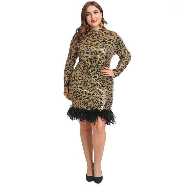 casual dresses 2021 autumn winter women fashion leopard print bodycon knee dress club party vestidos feather sequined beaded, Black;gray
casual dresses 2021 autumn winter women fashion leopard print bodycon knee dress club party vestidos feather sequined beaded, Black;gray