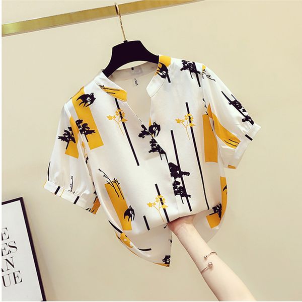 summer korean style women v neck short sleeves print blouse shirt office ladies all-match blouuse blusas a3239 210428, White
summer korean style women v neck short sleeves print blouse shirt office ladies all-match blouuse blusas a3239 210428, White