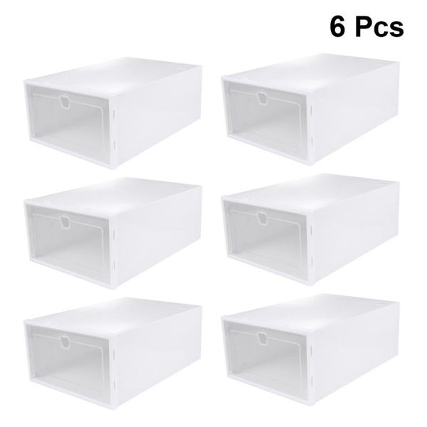 clothing & wardrobe storage 6pcs shoes box drawer type shoe thicken transparent organizer dust-proof display (white, random frame color)
clothing & wardrobe storage 6pcs shoes box drawer type shoe thicken transparent organizer dust-proof display (white, random frame color)