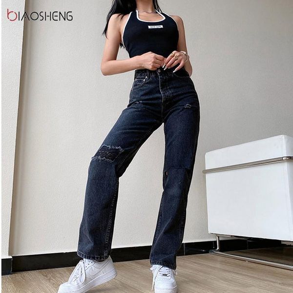 women's jeans boyfriend size women female trousers waist ripped mom high pants large y2k jean stright l, Blue
women's jeans boyfriend size women female trousers waist ripped mom high pants large y2k jean stright l, Blue