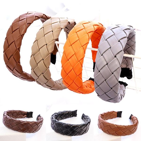 hair accessories fashion artificial leather hairband headband women wide weaving band hoop for girls all-match turban hairs
hair accessories fashion artificial leather hairband headband women wide weaving band hoop for girls all-match turban hairs