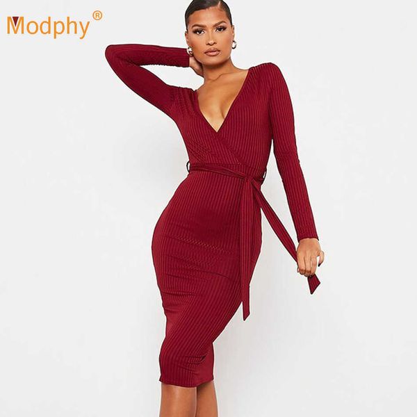 women's long sleeve v-neck belt knitted bodycon dress autumn celebrity runway evening party vestidos 210527, Black;gray
women's long sleeve v-neck belt knitted bodycon dress autumn celebrity runway evening party vestidos 210527, Black;gray