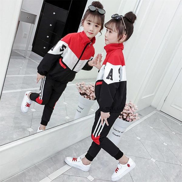 girls sport clothes patchwork sweatshirt pants 2 pcs teenage o neck baby set autumn casual suit for, White
girls sport clothes patchwork sweatshirt pants 2 pcs teenage o neck baby set autumn casual suit for, White