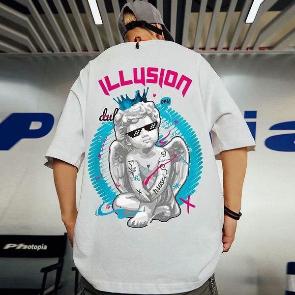 men's t-shirts women's fashion neutral t-shirt, korean large clothing, fashionable punk, hip hop, White;black
men's t-shirts women's fashion neutral t-shirt, korean large clothing, fashionable punk, hip hop, White;black