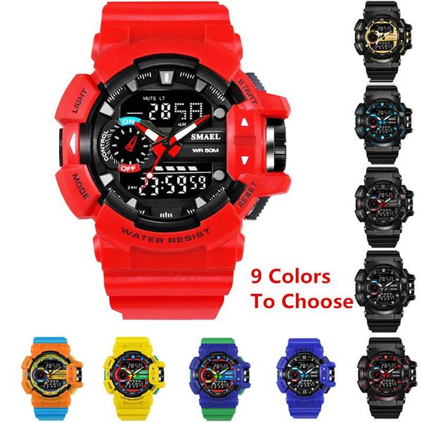wristwatches digital military sport watch led watches 50m waterproof multifunctional wristwatch with alarm clock date reloj hombre, Slivery;brown
wristwatches digital military sport watch led watches 50m waterproof multifunctional wristwatch with alarm clock date reloj hombre, Slivery;brown