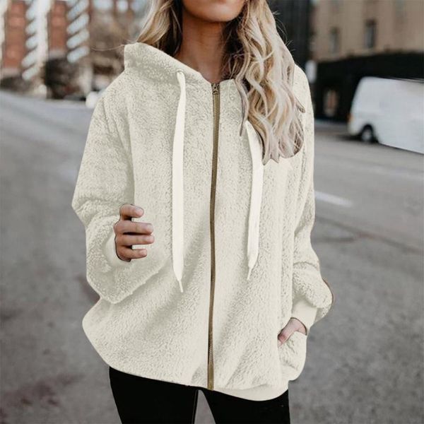 women's jackets hooded sweatshirt coat women winter warm zipper pockets cotton outwear female jacket, Black;brown
women's jackets hooded sweatshirt coat women winter warm zipper pockets cotton outwear female jacket, Black;brown