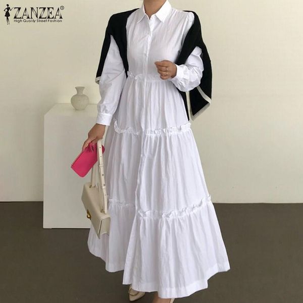 5xl ruffle dress women 2021 female maxi vestidos zanzea autumn long sleeve sundress casual solid stiching robe femme oversized, Black;gray
5xl ruffle dress women 2021 female maxi vestidos zanzea autumn long sleeve sundress casual solid stiching robe femme oversized, Black;gray