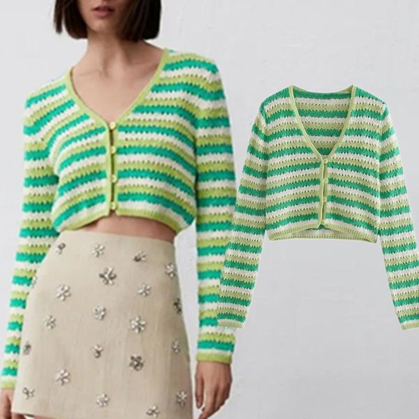 women's knits & tees jenny&dave short sweaters women ins fashion blogger high street vintage striped knitted cardigan autumn, White
women's knits & tees jenny&dave short sweaters women ins fashion blogger high street vintage striped knitted cardigan autumn, White