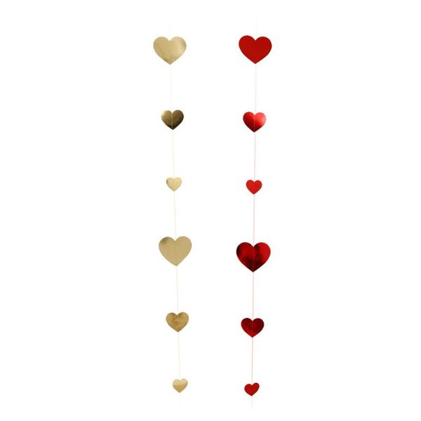 2pcs hanging heart banners garland bunting party decoration backdrop pendant decorative objects & figurines
2pcs hanging heart banners garland bunting party decoration backdrop pendant decorative objects & figurines