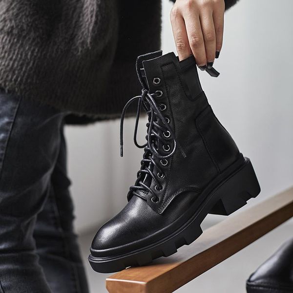 boots ins women ankle cowhide upper shoes autumn and winter ladies long elastic short snow, Black
boots ins women ankle cowhide upper shoes autumn and winter ladies long elastic short snow, Black