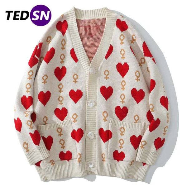 hip hop streetwear knitted sweater men women heart pattern harajuku sweater oversize vintage loose cardigan sweater black 210929, White;black
hip hop streetwear knitted sweater men women heart pattern harajuku sweater oversize vintage loose cardigan sweater black 210929, White;black
